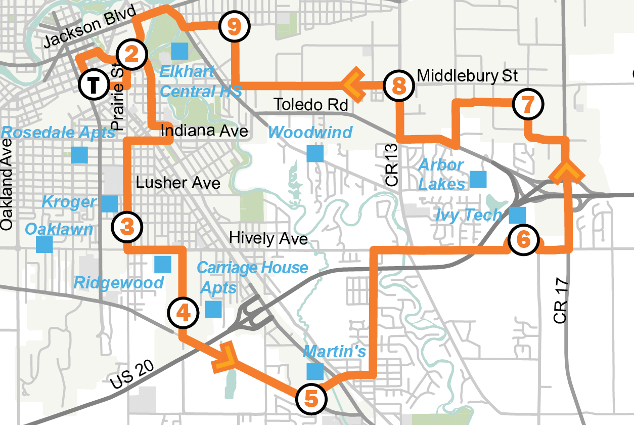 Map of new Route 35